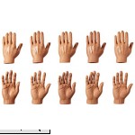Accoutrements Set of Ten Dark Skin Tone Finger Hands  B06Y2JLMGT